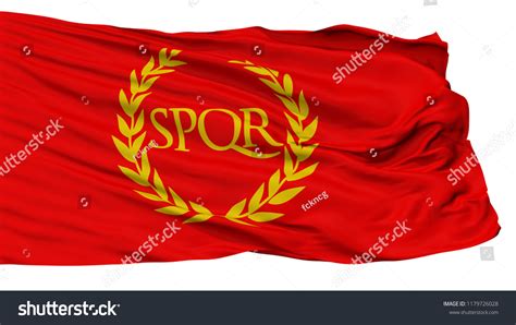 Roman Empire Spqr Isolated Flag White Stock Illustration 1179726028 ...