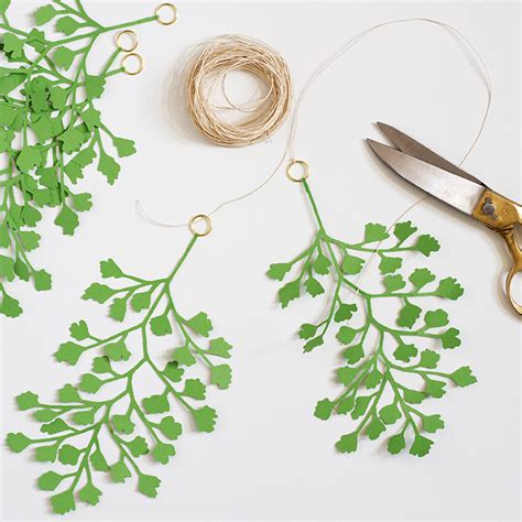 Diy Paper Maidenhair Fern Mobile The House That Lars Built