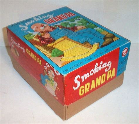 Marusan G B C Toys Smoking Grandpa Type I Antique Toys Library