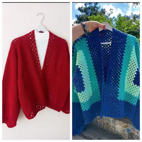 Crochet Hexagon Cardigan Pattern Two Different Hexagonal Cardigan