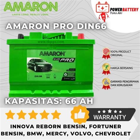 Jual Aki Mobil Amaron Original Pro Din Ln Innova Reborn Fortuner