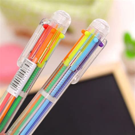 Pcs Lot Multicolor Ballpoint Pen Colors Novelty Creative Ball Pen