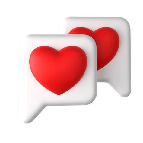 Likes Heart Message Icon 3d 13396316 Png