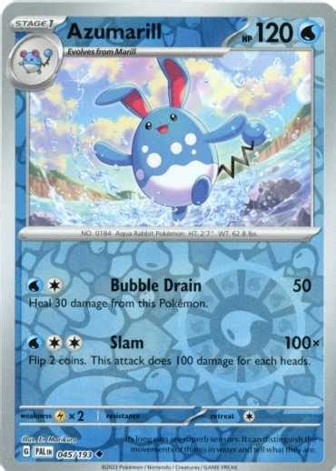 Azumarill Reverse Pokemon Enkeltkort Fra Sv Paldea Evolved