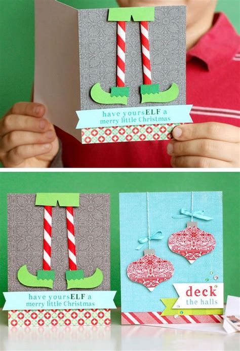 20 DIY Christmas Card Ideas for Families | Christmas cards kids ...