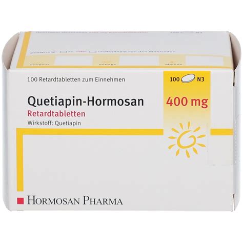 Quetiapin Hormosan Mg St Mit Dem E Rezept Kaufen Shop Apotheke