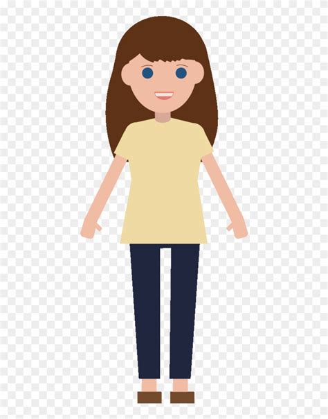 Download High Quality girl clipart brown hair Transparent PNG Images ...