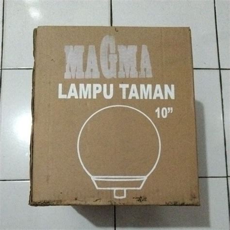 Jual Magma Lampu Taman Bulat Putih Susu Ukuran Shopee Indonesia