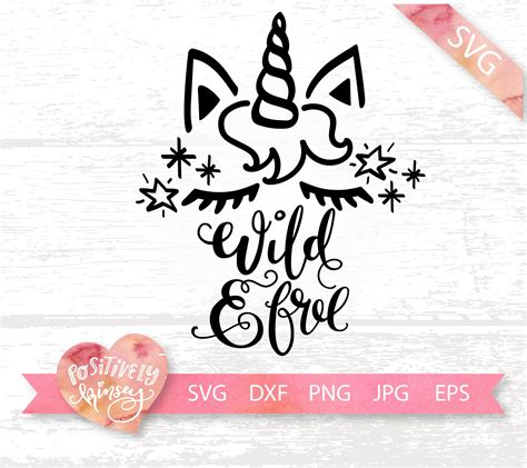 Unicorn Svg Wild And Free Unicorn Shirt Svg Design For Etsy