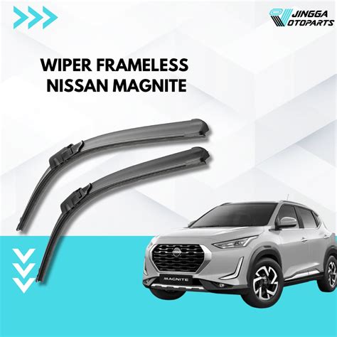 Jual Wiper Nissan Magnite Model Frameless Tanpa Rangka Besi 2 PCS Kiri