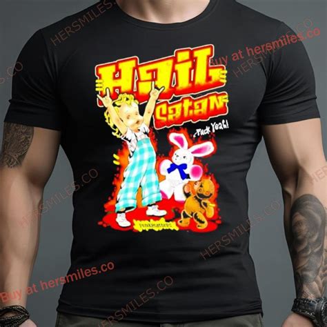 Hail Satan Fuck Yeah New Shirt Hersmiles