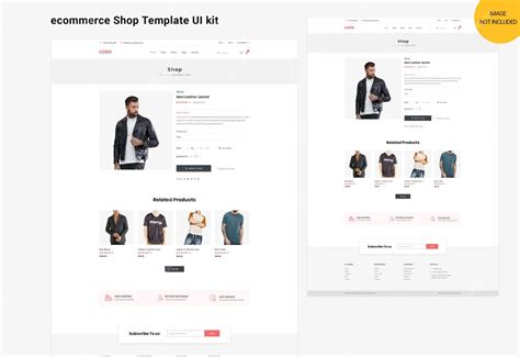 Premium Psd Ecommerce Shop Template Ui Kit