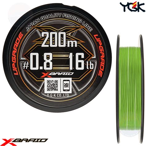 YGK X BRAID UPGRADE X8 200 M PE LINE Fishing Mania Club