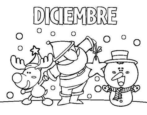 Dibujos De Diciembre Para Colorear Imagui