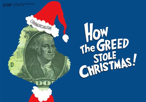 Editorial Cartoon Us Christmas American Greed The Week