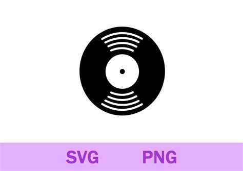 Vinyl Record Svg Png, Record Svg Png, Vinyl Record Clipart, Cricut