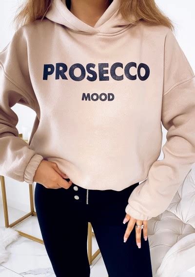 Bluza Prosecco Z Kapturem Beige Butik Sissi Boutique