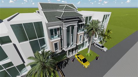 Front Elevation Villa Design 8m - SamPhoas Plan