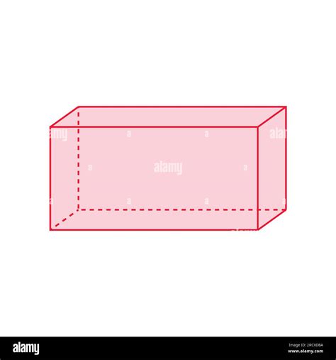 3d Shape Of Rectangular Prism In Mathematics Stock Vector Image Art