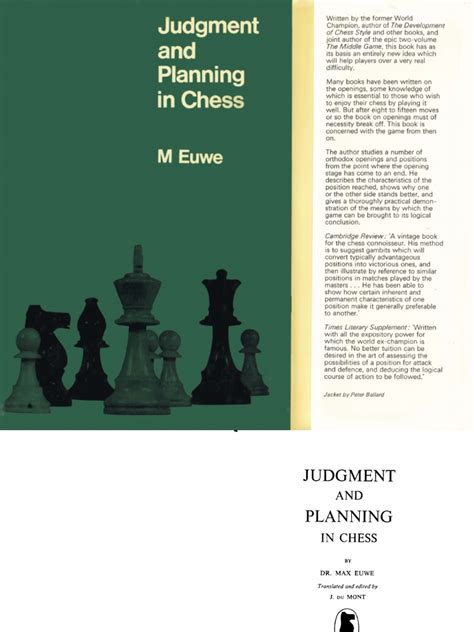 Euwe, Max - Judgement and Planning in Chess