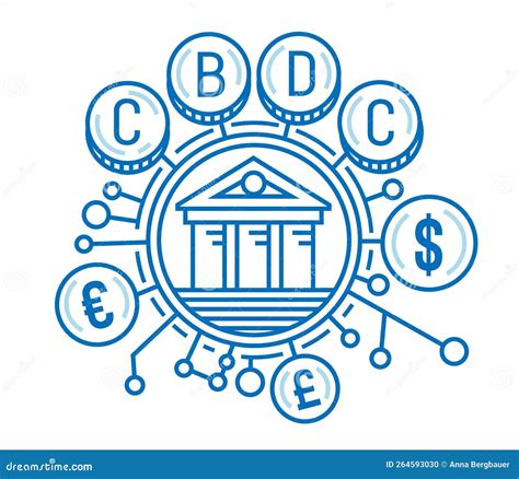 Central Bank Digital Currency New Form Of Money Stock Vector Illustration Of Icon Cbdc