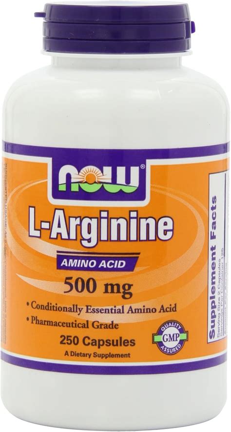 Amazon Now L Arginine Mg Veg Capsules Packaging May Vary