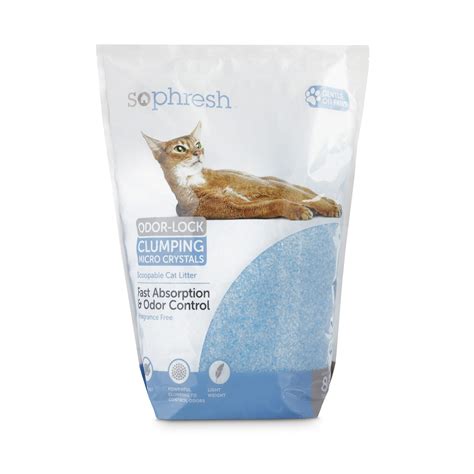 So Phresh Scoopable Odor Lock Clumping Micro Crystal Cat Litter In Blue