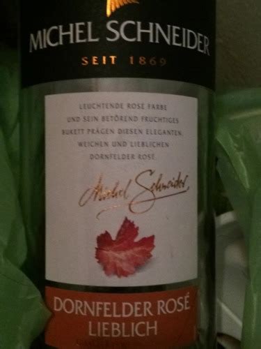 Michel Schneider Dornfelder Ros Eiswein Vivino Us