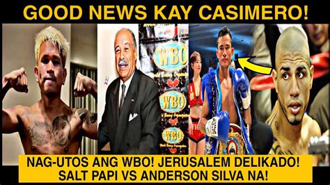 Good News Kay Casimero Wbo Nag Utos Ng Purse Bid Jerusalem Delikado