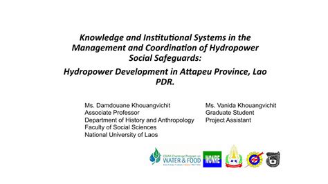 Pdf Knowledge In Hydropower Social Safeguards Dokumen Tips