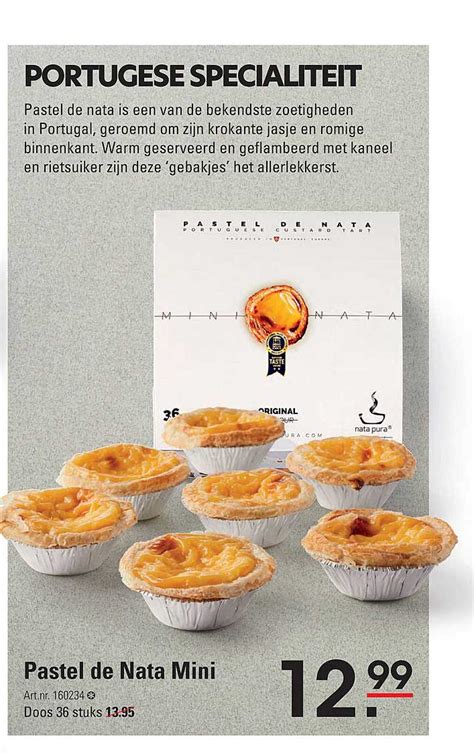 Pastel De Nata Mini Aanbieding Bij Sligro Folders Nl