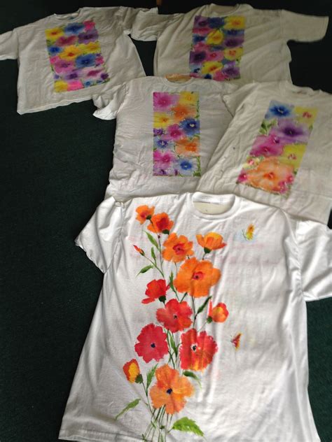 5 Great T Shirts To Wear All Hand Painted By Me Mvpbodette Floral