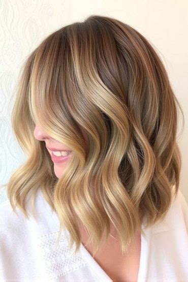 Wavy Lob Haircuts For Effortless Glamour Soft Blonde Balayage Lob