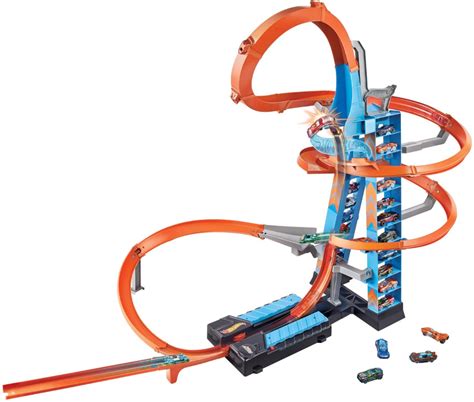 Customer Reviews Hot Wheels Sky Crash Tower Trackset GJM Best Buy