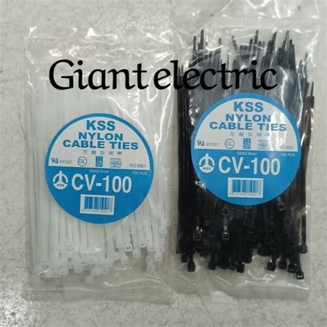 Jual Kss Nylon Cable Ties Cv 100 10cm X 2 5mm Putih Jakarta Pusat Giant Electric Tokopedia