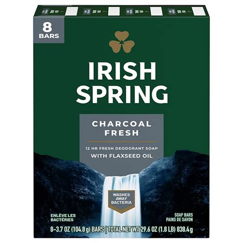 Irish Spring Pure Fresh With Charcoal Bar Soap Shop Cleansers And Soaps