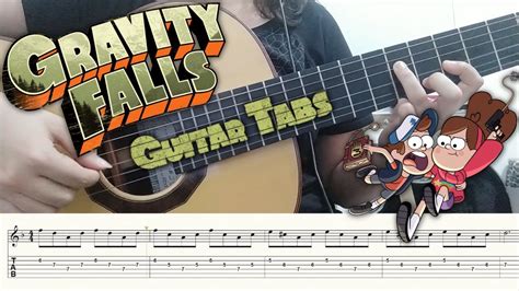 Gravity Falls Main Title Theme Guitar Tabs YouTube