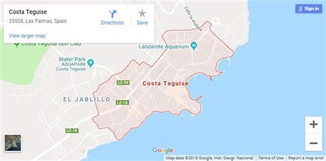 Costa Teguise Map: Interactive Road and Satellite Imagery