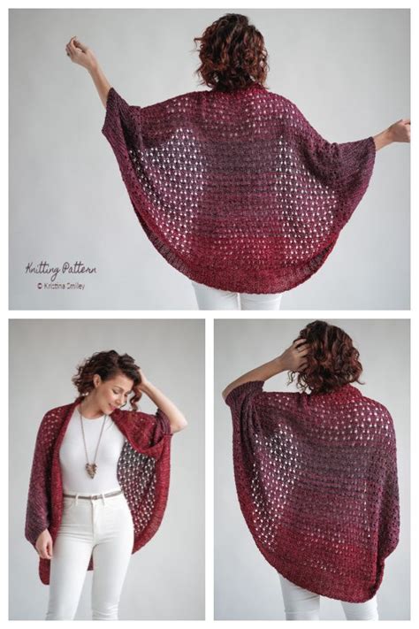 Lace Cocoon Shrug Cardigan Free Knitting Patterns Paid Artofit