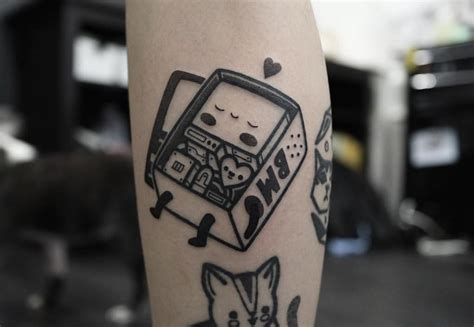 Adventure Time Bmo Tattoo 2 by Hugo Tattooer - Tattoo Insider