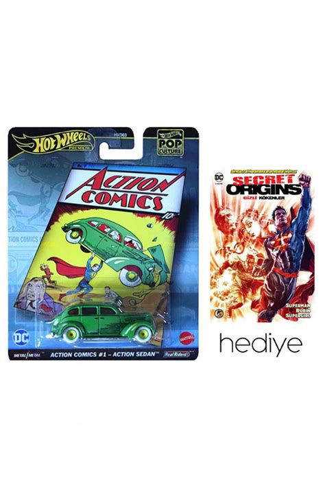 Hot Wheels Premium Action Comics Action Sedan Superman Izgi Roman Hediye Fiyat