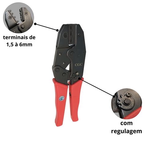 Alicate De Crimpar Terminal Pre Isolado Faston A Hy Ntv