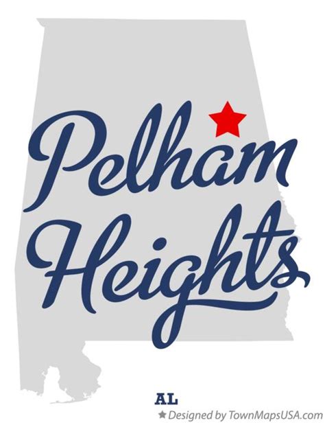 Map of Pelham Heights, AL, Alabama