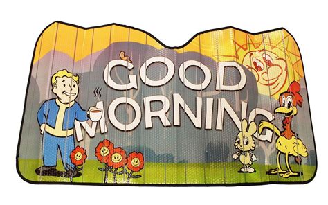 Fallout Good Morning Accordion Auto Sunshade Xbox Game Merchandise