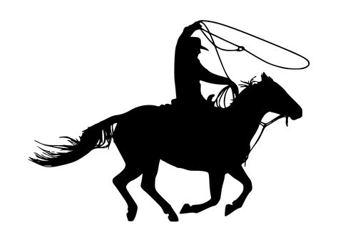 Cowboy Horse Silhouette Svg - All About Cow Photos