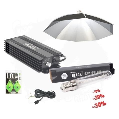 Zestaw oświetleniowy DAISY LUMii Black Electronic 600W DUAL HPS