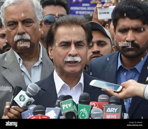 Speaker National Assembly Ayaz Sadiq Talking To Media Persons During