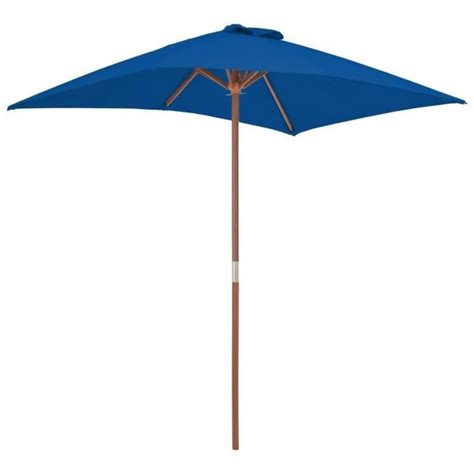 Zerodis Parasol D Ext Rieur Avec M T En Bois Bleu X Cm