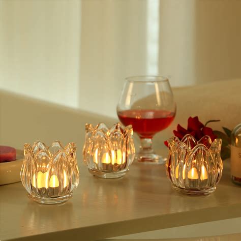 Goldeal 24pcs Votive Candle Holdersclear Thick Glass Tea Light Candle