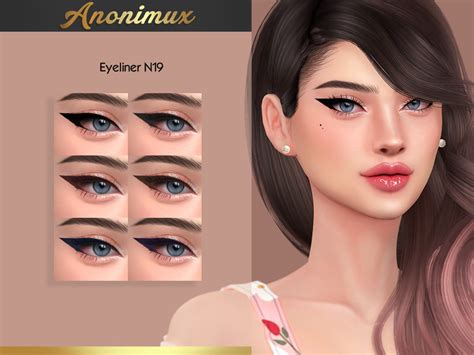 Anonimux Simmers Eyeliner N19 In 2024 Sims Hair Sims 4 Cc Eyes